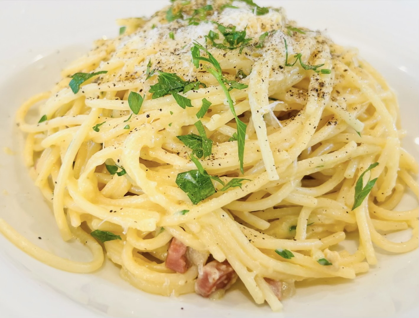 Spaghetti alla Carbonara - Oui Chef!